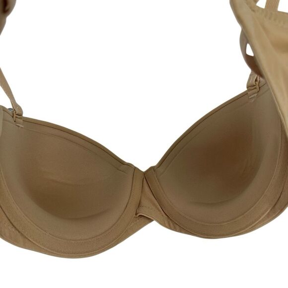Maidenform Self-Expressions Stay Put Strapless Underwire Bra 34D Tan Nude NWT - Picture 6 of 10